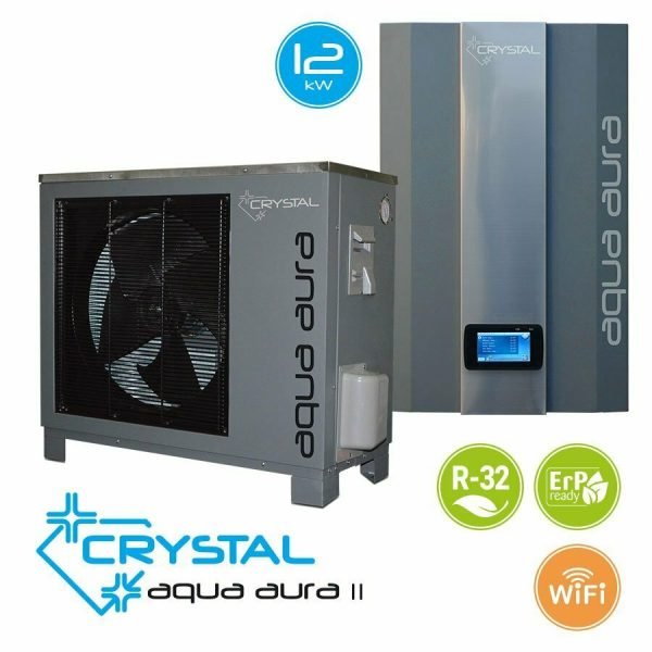 Pompa de caldura aer apa HomeFort Crystal Aqua Aura II 12kW- invertor